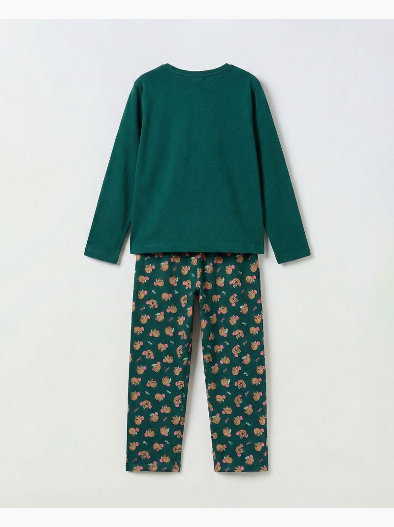 Pigiama a maniche lunghe DISNEY Gus Gus Cheese per bambine Verde - Kiabi