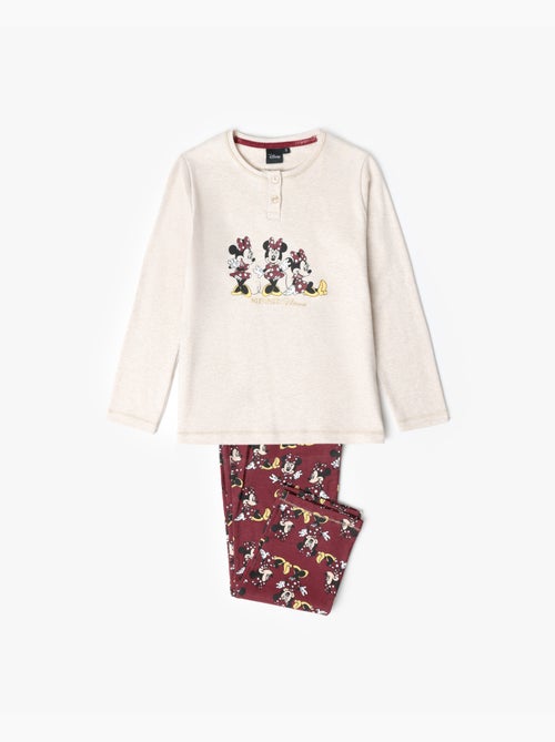 Pigiama a maniche lunghe DISNEY Minnie Mouse con bottone per bambine - Kiabi Pigiama a maniche lunghe DISNEY Minnie Mouse con bottone per bambine - Kiabi