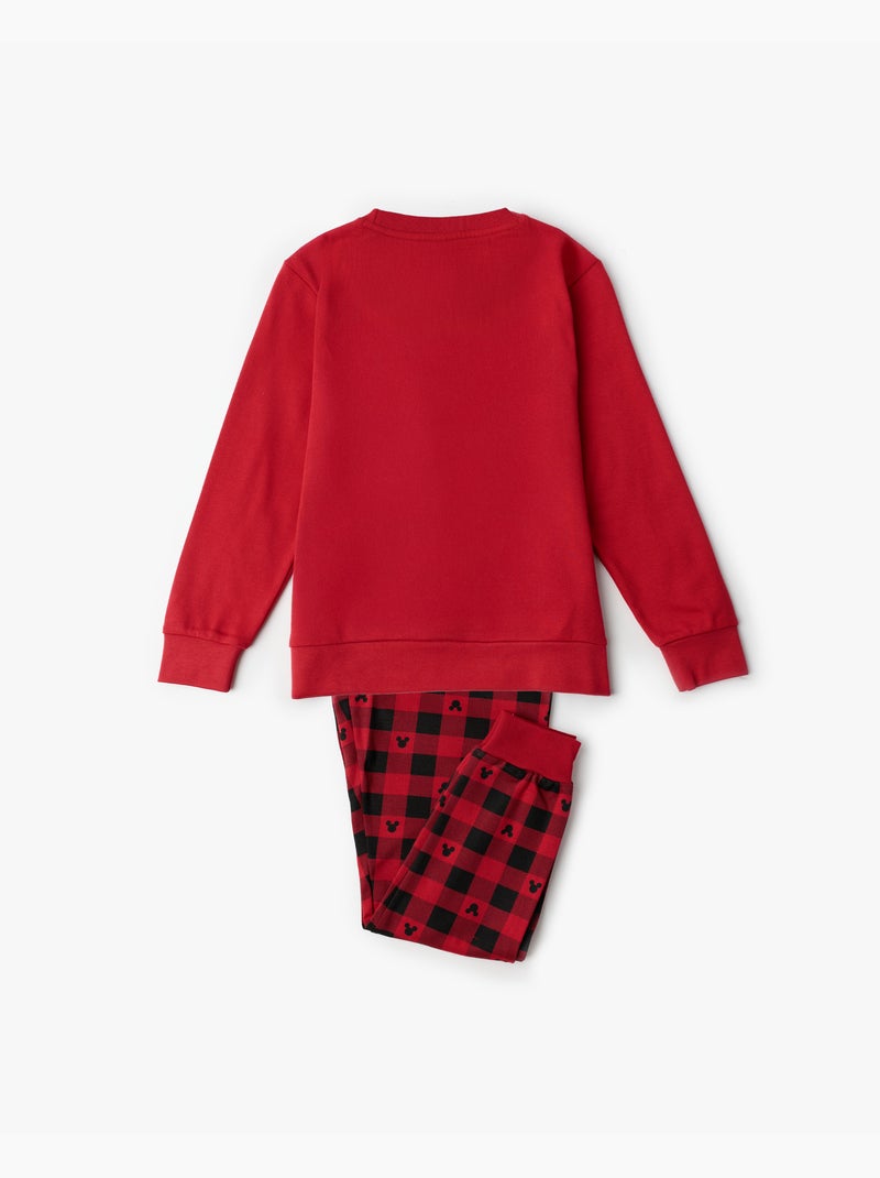 Pigiama a maniche lunghe Disney Mouse Holidays per bambini Rosso - Kiabi