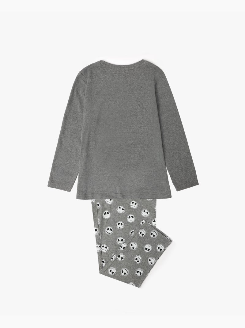Pigiama a maniche lunghe DISNEY Nightmare per bambine Grigio melangiato - Kiabi