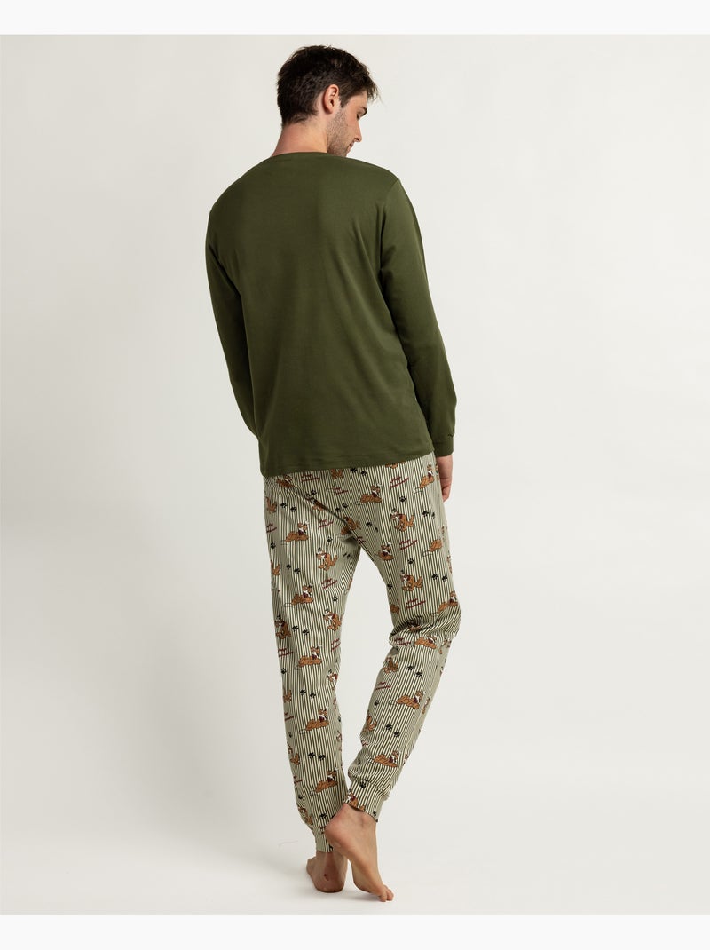 Pigiama a maniche lunghe Disney Pluto Stay Pawsome per uomo Verde - Kiabi
