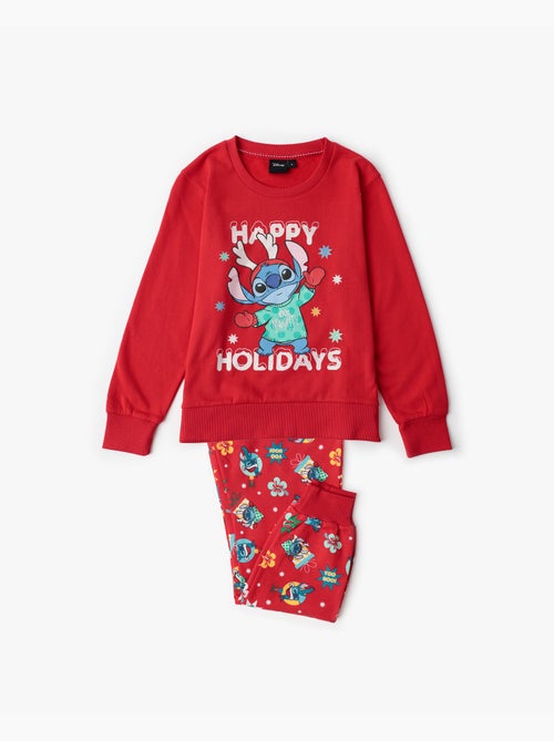 Pigiama a maniche lunghe Disney Stitch Happy Holidays per bambine - Kiabi Pigiama a maniche lunghe Disney Stitch Happy Holidays per bambine - Kiabi