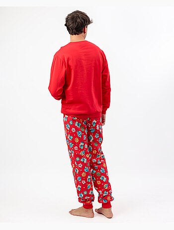 Pigiama a maniche lunghe Disney Stitch Happy Holidays per uomo
