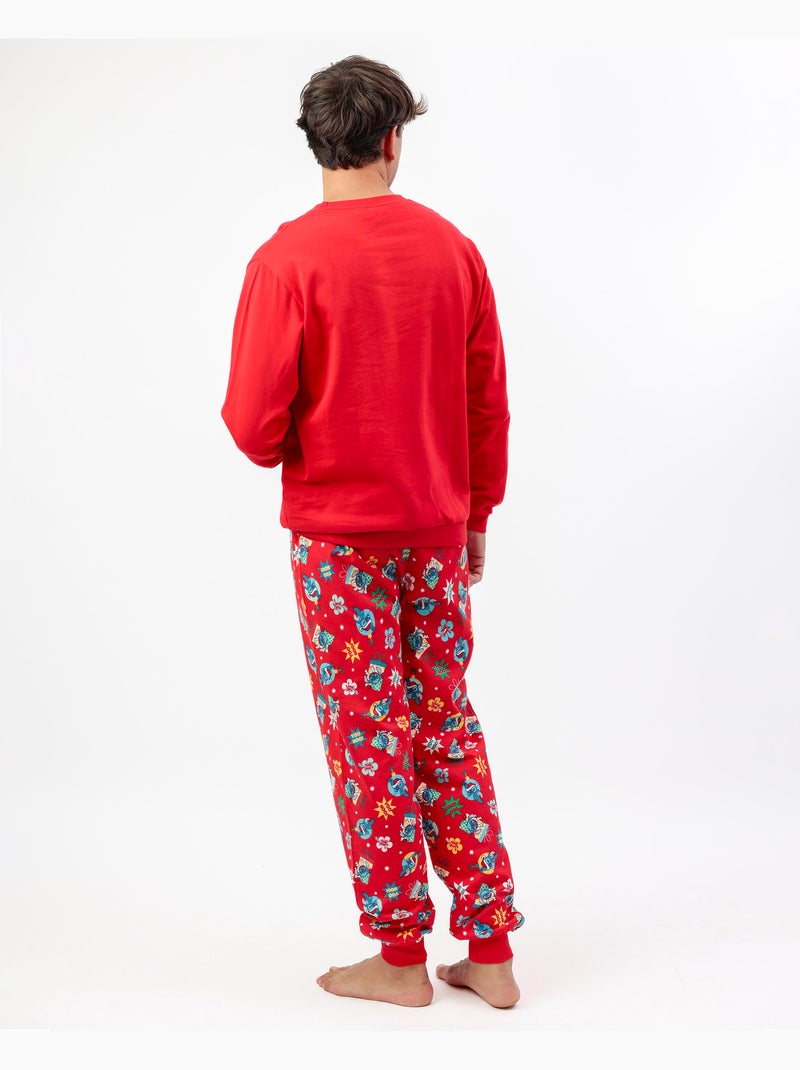 Pigiama a maniche lunghe Disney Stitch Happy Holidays per uomo Rosso - Kiabi