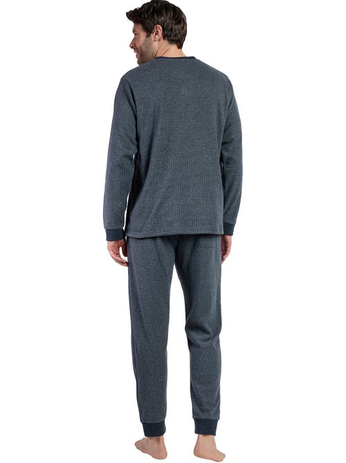 Pigiama a maniche lunghe grigio con patta ADMAS MAGNIFIC da uomo - Kiabi Pigiama a maniche lunghe grigio con patta ADMAS MAGNIFIC da uomo - Kiabi