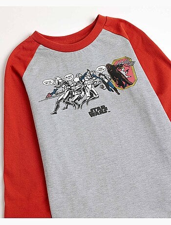 Pigiama a maniche lunghe grigio fumetto per ragazzi STAR WARS
