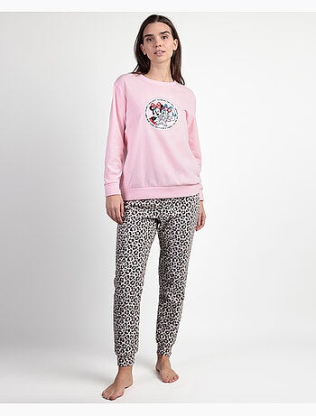 Pigiama a maniche lunghe in caldo tessuto Minnie da donna DISNEY
