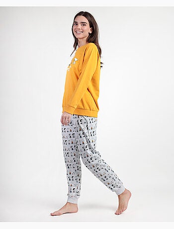 Pigiama a maniche lunghe in peluche da donna PEANUTS Snoopy & Friends