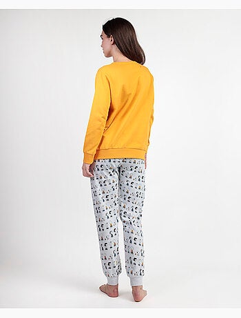 Pigiama a maniche lunghe in peluche da donna PEANUTS Snoopy & Friends