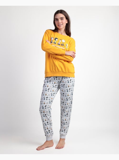 Pigiama a maniche lunghe in peluche da donna PEANUTS Snoopy & Friends - Kiabi