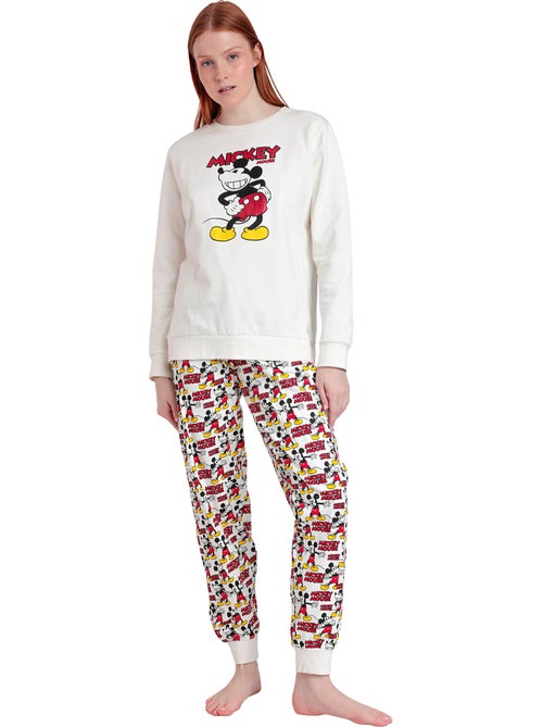 Pigiama a maniche lunghe in peluche DISNEY da donna, modello Topolino - Kiabi Pigiama a maniche lunghe in peluche DISNEY da donna, modello Topolino - Kiabi