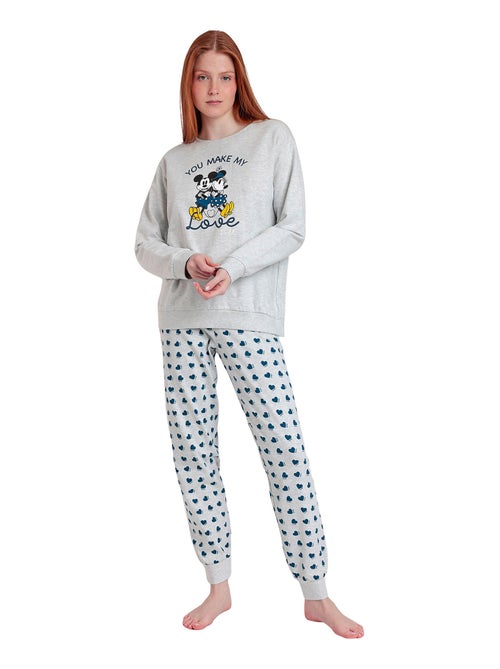 Pigiama a maniche lunghe in peluche DISNEY da donna You Make Me Love - Kiabi