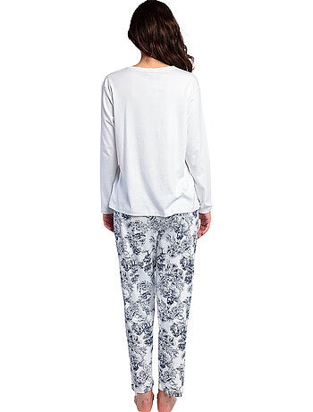 Pigiama a maniche lunghe in Toile De Jouy da donna ADMAS CLASSIC