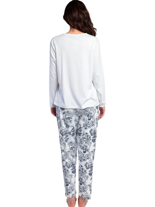 Pigiama a maniche lunghe in Toile De Jouy da donna ADMAS CLASSIC - Kiabi Pigiama a maniche lunghe in Toile De Jouy da donna ADMAS CLASSIC - Kiabi