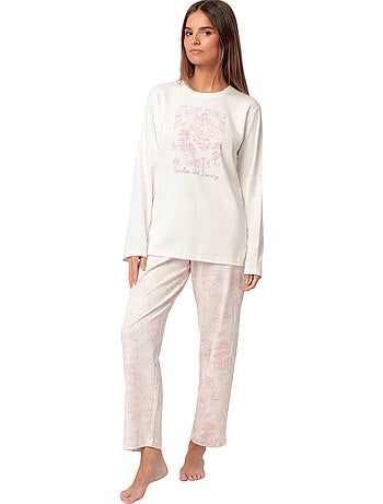 Pigiama a maniche lunghe in Toile De Jouy da donna ADMAS CLASSIC