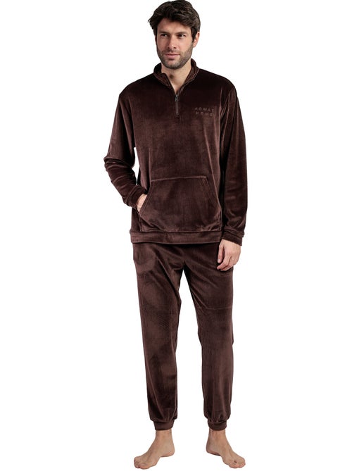 Pigiama a maniche lunghe in velluto a coste con collo alto da uomo ADMAS HOME - Kiabi Pigiama a maniche lunghe in velluto a coste con collo alto da uomo ADMAS HOME - Kiabi