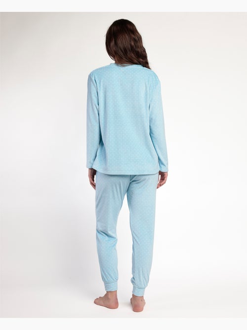 Pigiama a maniche lunghe in velluto con dolce anatroccolo ADMAS da donna - Kiabi Pigiama a maniche lunghe in velluto con dolce anatroccolo ADMAS da donna - Kiabi
