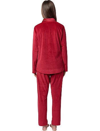 Pigiama a maniche lunghe in velluto di lusso con maniche aperte da donna ADMAS CLASSIC