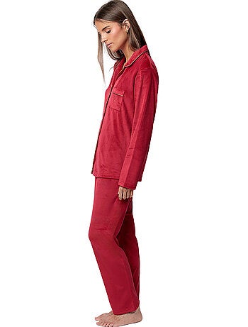 Pigiama a maniche lunghe in velluto di lusso con maniche aperte da donna ADMAS CLASSIC