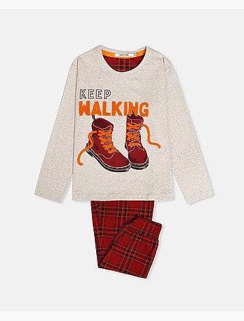 Pigiama a maniche lunghe Keep Walking ADMAS per bambina