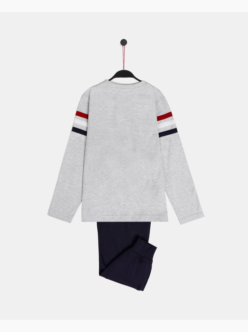 Pigiama a maniche lunghe LOIS per bambini Grigio melangiato - Kiabi