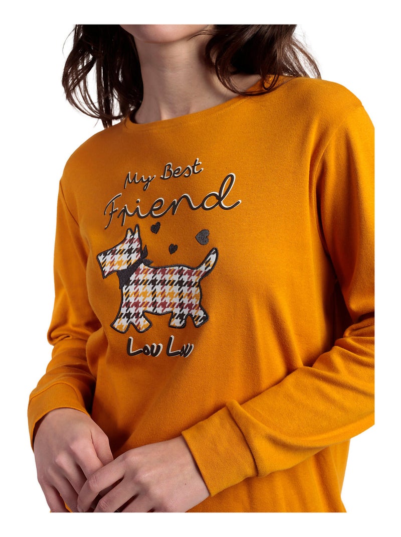 Pigiama a maniche lunghe Lou Lou Returns da donna ADMAS Giallo - Kiabi