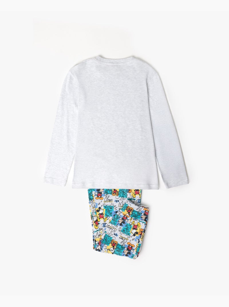 Pigiama a maniche lunghe originale DISNEY Mickey per bambini Grigio melangiato - Kiabi