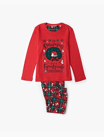 Pigiama a maniche lunghe PEANUTS Reindeer Crossing per bambine