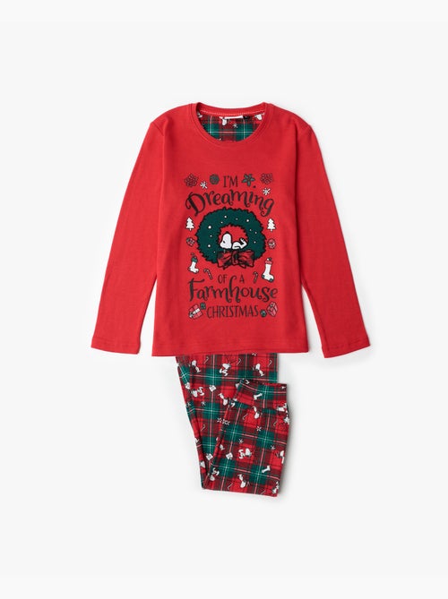 Pigiama a maniche lunghe PEANUTS Reindeer Crossing per bambine - Kiabi Pigiama a maniche lunghe PEANUTS Reindeer Crossing per bambine - Kiabi