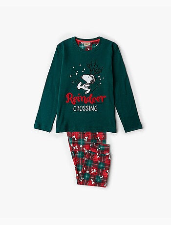 Pigiama a maniche lunghe PEANUTS Reindeer Crossing per ragazzi