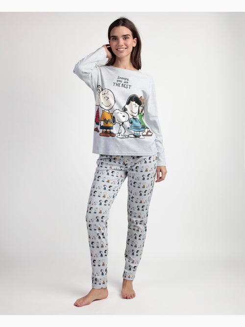 Pigiama a maniche lunghe PEANUTS Snoopy & Friends per donna - Kiabi Pigiama a maniche lunghe PEANUTS Snoopy & Friends per donna - Kiabi