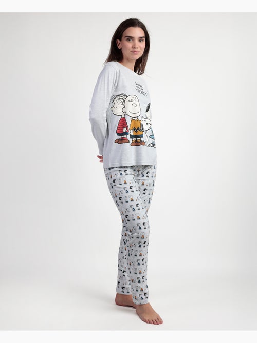 Pigiama a maniche lunghe PEANUTS Snoopy & Friends per donna - Kiabi Pigiama a maniche lunghe PEANUTS Snoopy & Friends per donna - Kiabi