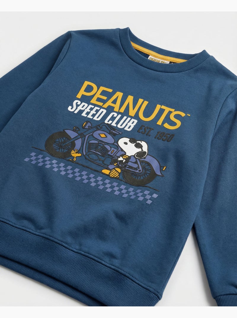 Pigiama a maniche lunghe PEANUTS Speed Club per ragazzi Blu denim - Kiabi