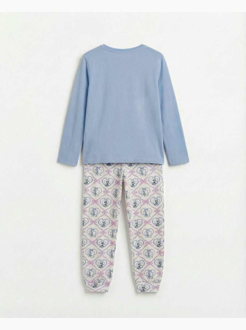 Pigiama a maniche lunghe per bambine DISNEY Coquette Friends Blu - Kiabi