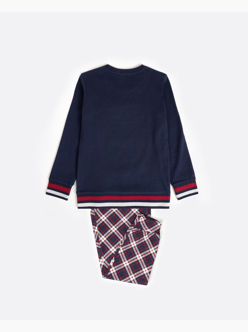 Pigiama a maniche lunghe per bambini ADMAS ADM Family Blu marino - Kiabi