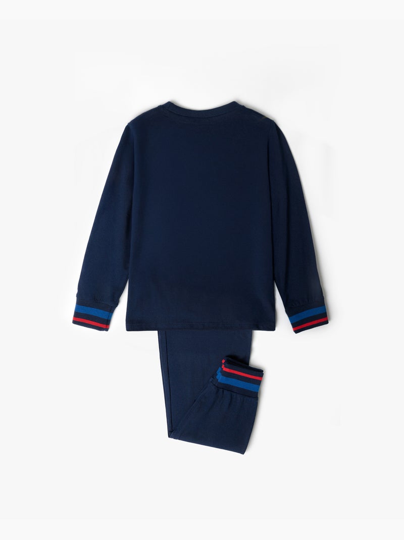 Pigiama a maniche lunghe per bambini di CARS Lightning McQueen Blu marino - Kiabi
