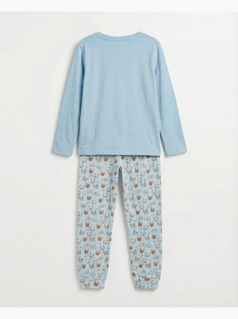 Pigiama a maniche lunghe Ruff Morning per ragazze ADMAS Blu - Kiabi