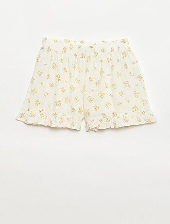 Pigiama a pantaloncino 2 pezzi con volant