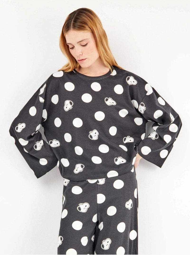 Pigiama a pois maxi snoopy Multicolore - Kiabi
