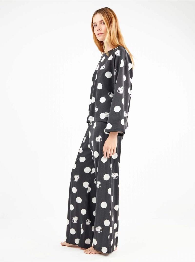 Pigiama a pois maxi snoopy Multicolore - Kiabi