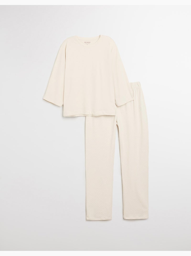 Pigiama a pois, MO Fashion Beige - Kiabi
