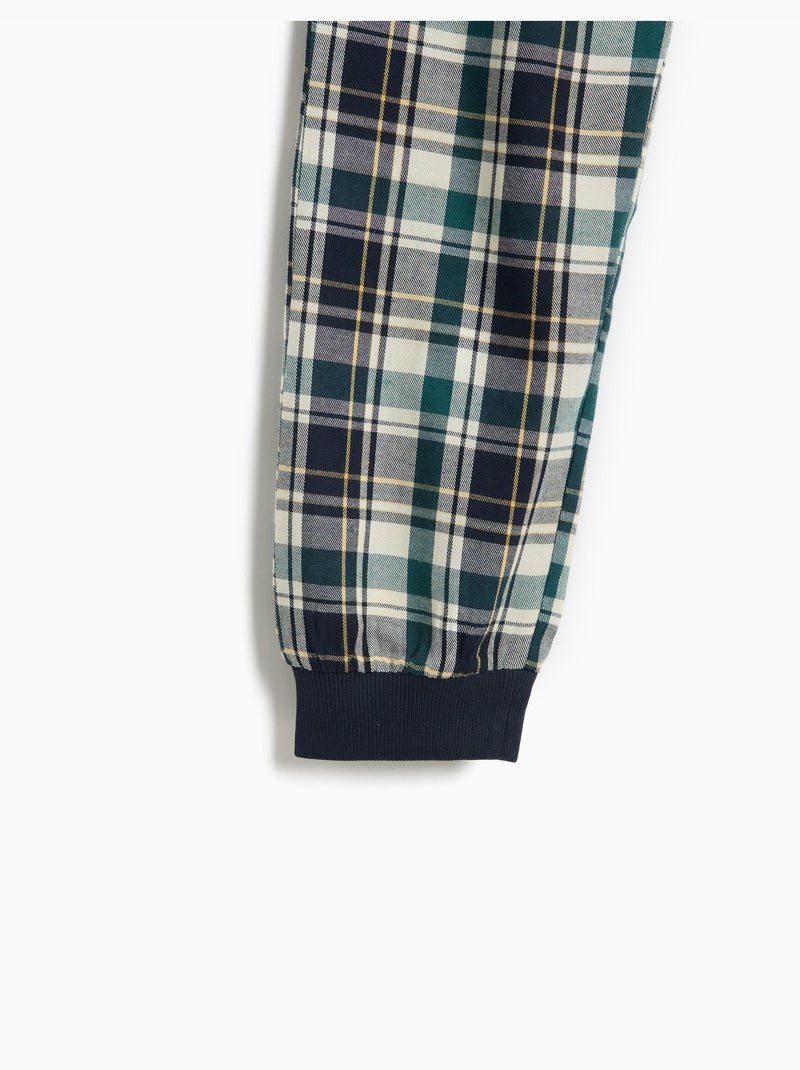 Pigiama a quadri, mo fashion Blu - Kiabi
