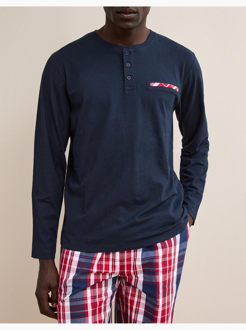 Pigiama a quadri, mo fashion Blu - Kiabi
