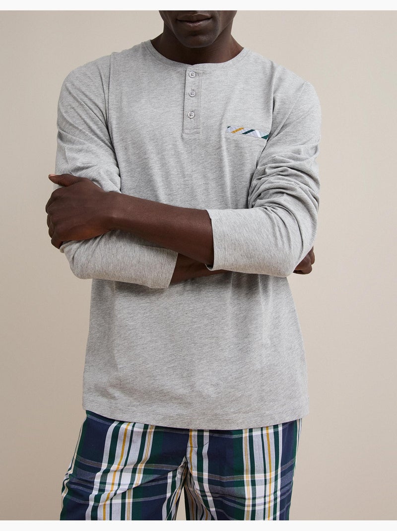 Pigiama a quadri, mo fashion Grigio - Kiabi