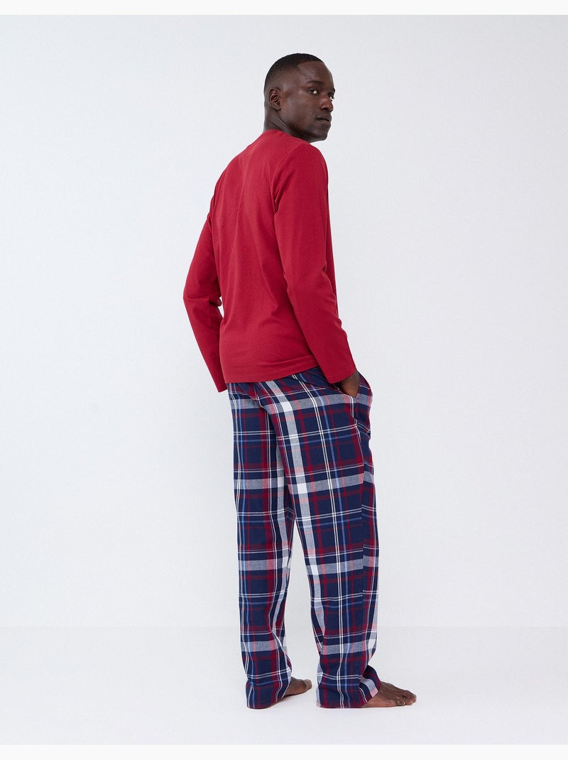 Pigiama a quadri, mo fashion Rosso - Kiabi