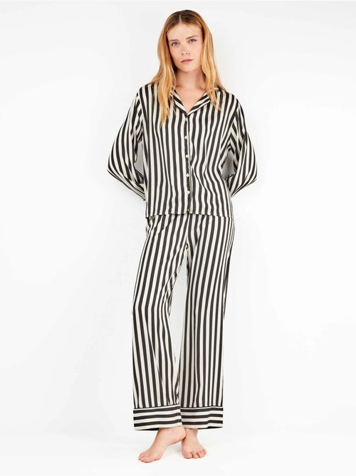 Pigiama a righe con camicia - Kiabi Pigiama a righe con camicia - Kiabi