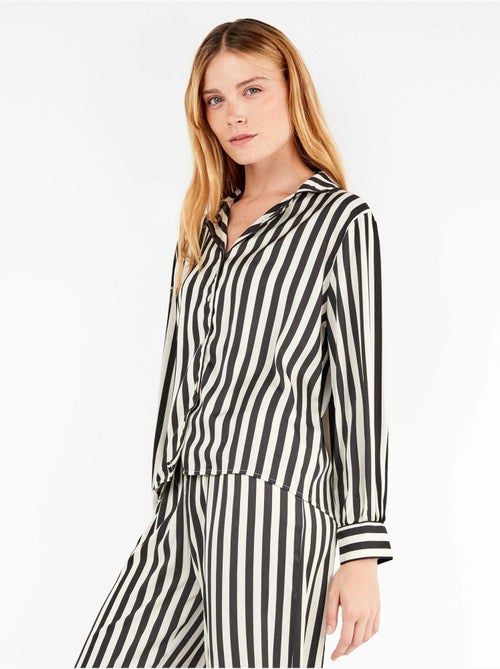 Pigiama a righe con camicia - Kiabi Pigiama a righe con camicia - Kiabi
