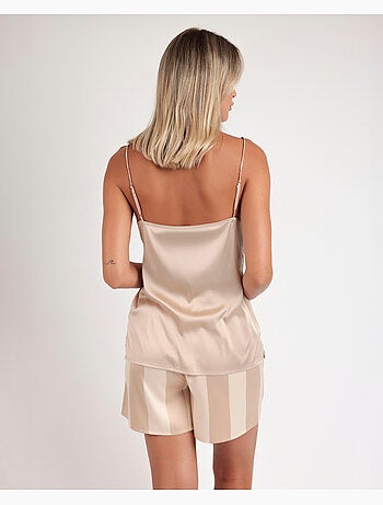 Pigiama a righe di lusso con spalline ADMAS CLASSIC da donna