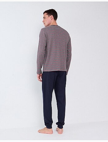 Pigiama a righe in maglia interlock, mo fashion