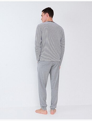 Pigiama a righe in maglia interlock, mo fashion